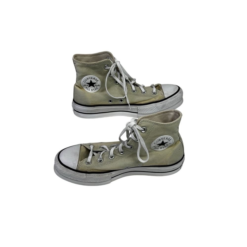 Converse Women's Chuck Taylor All Star Beige High Top‎ Sneaker Sz 9 Basketball - Picture 13 of 14